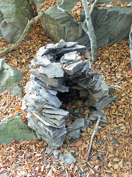 A stove of stone under the peak of the Ortel hill.