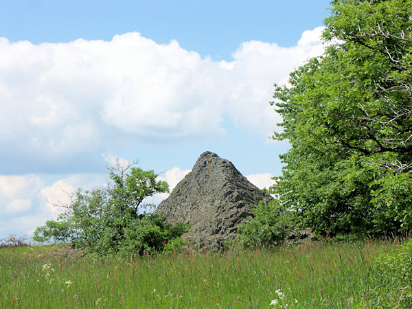 Basaltfelsen auf dem Světlický vrch (Lichtenberg).