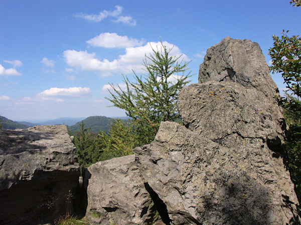 Aussichtsfelsen am Konopáč (Hanfkuchen).