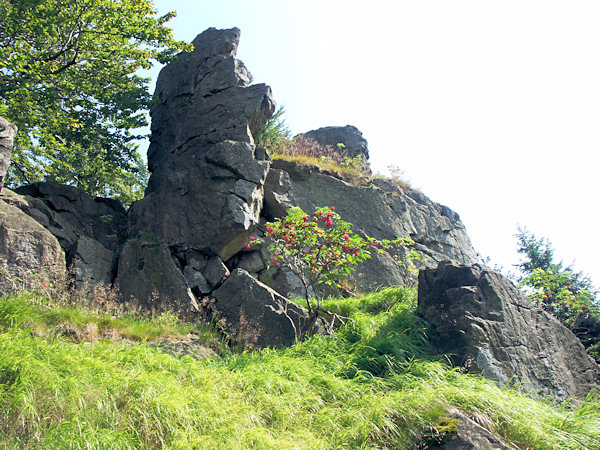 Rocks at the Konopáč hill.