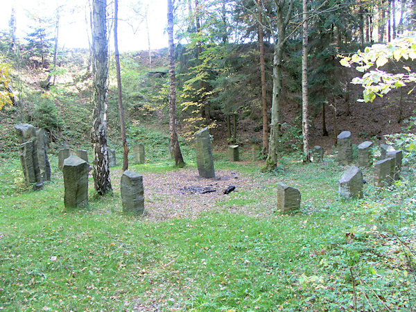 A recent place of pagan sacrifice near Lemberk.