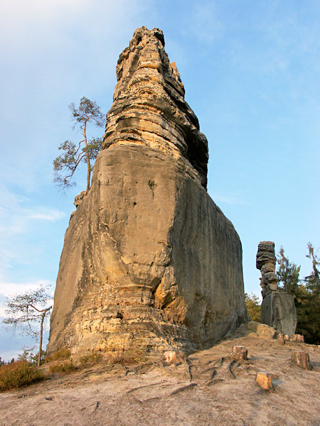 Der Teufelsfelsen bei Radvanec (Rodowitz).