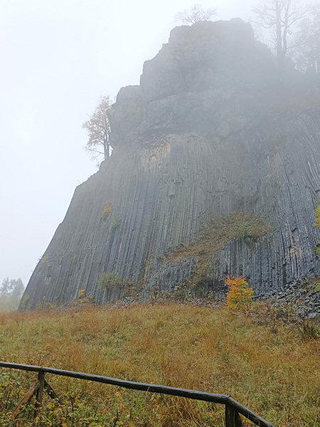 The Zlatý vrch-hill in the thick fog has something mystical about it.