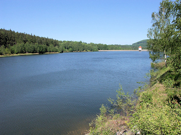 The dam on the Chřibská Kamenice brook.