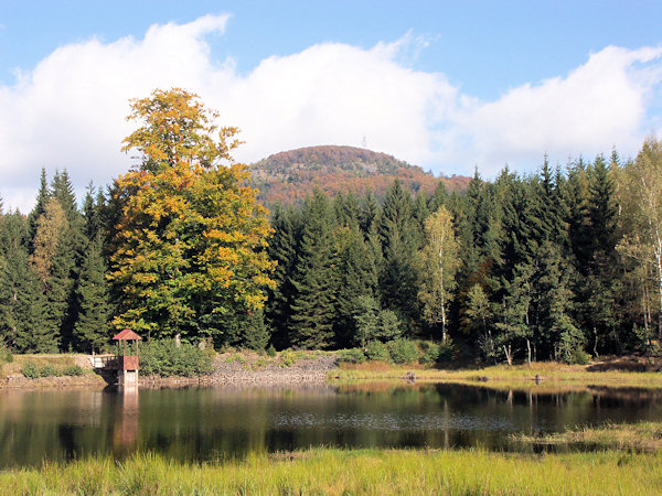 Der Velký Jedlovský rybník (Grosser Tannteich).