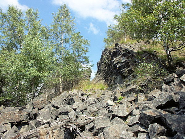 On the Malý Stožec a mosaic of diverse wild rocks, debris fields and woods had developed.