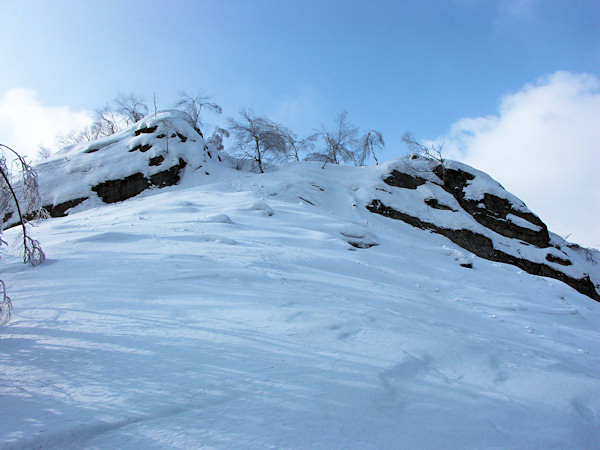The northeastern promontory fo the Malý Stožec hill.