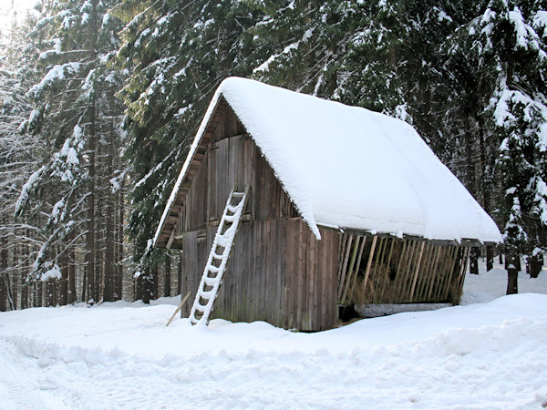 A hayloft near of Rousínov.
