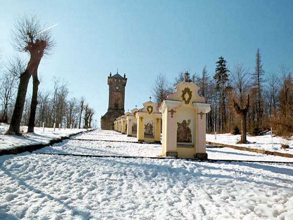 The chapels of the Křížová hora-hill near Jiřetín pod Jedlovou.
