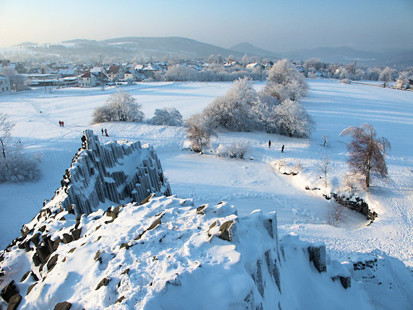 Aussicht vom Panská skála (Herrenhausfelsen).