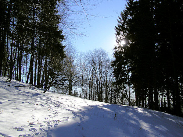 Under the Střední vrch hill.