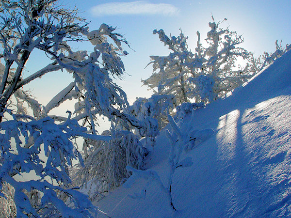 Under the summit of Klíč hill.