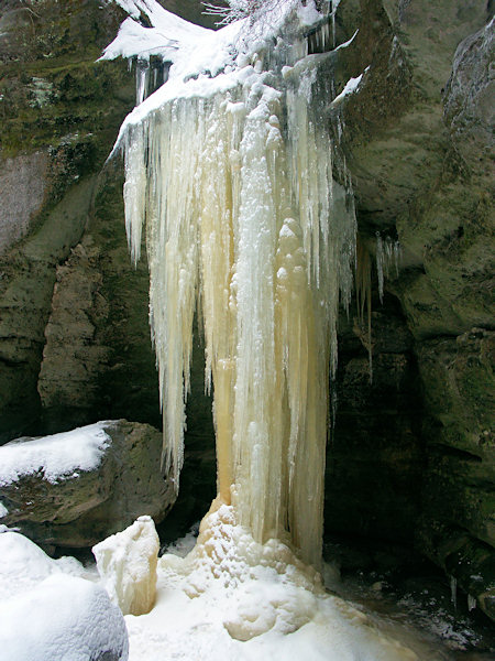 Velký ledový sloup.