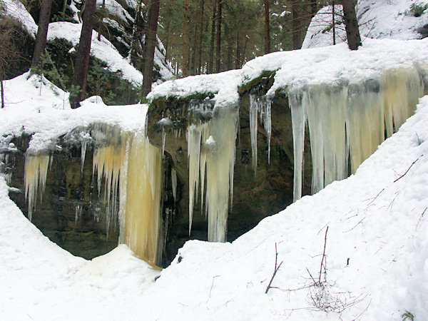 Frozen waterfall 'Organ'.