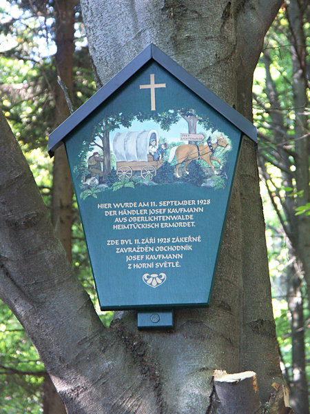 Kaufmann's picture at the road under the Bouřný Mt.