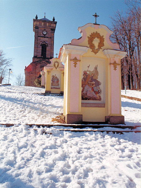 Der Kreuzweg bei Jiřetím (St. Georgenthal).