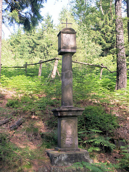 St. James' column on the foot of the Konopáč-rock.