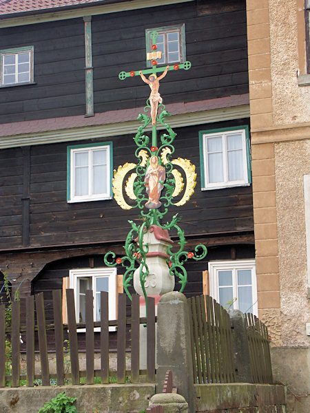 The Kögler's cross in Kamenná Horka is one of the most beautiful crosses of the wide surroundings.