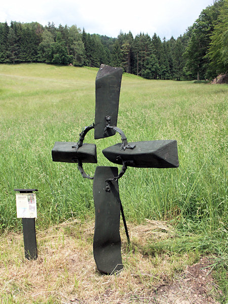 Zelený kříž u Lísky.