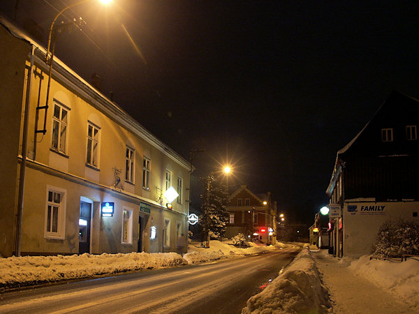 The street leading from the market-place to Chřibská.