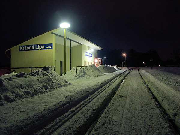 The railway station Krásná Lípa-město.