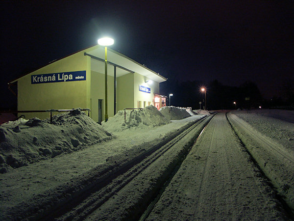 Železniční zastávka Krásná Lípa - město.