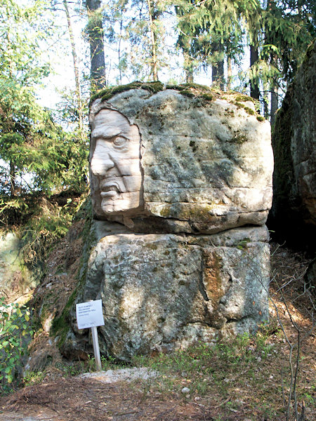 Skalní stezka (Felsweg) bei Brniště (Brims).