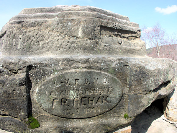 Dutý kámen near Cvikov.