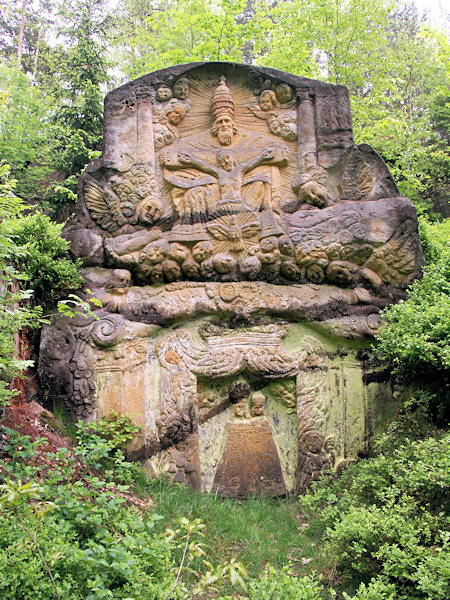 Relief of the Trinity near of Třídomí village.