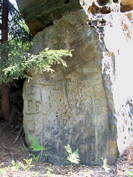 Die Felsen bei Třídomí (Dreihäuser).