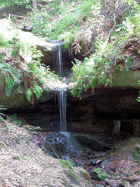 Chřibská waterfalls.