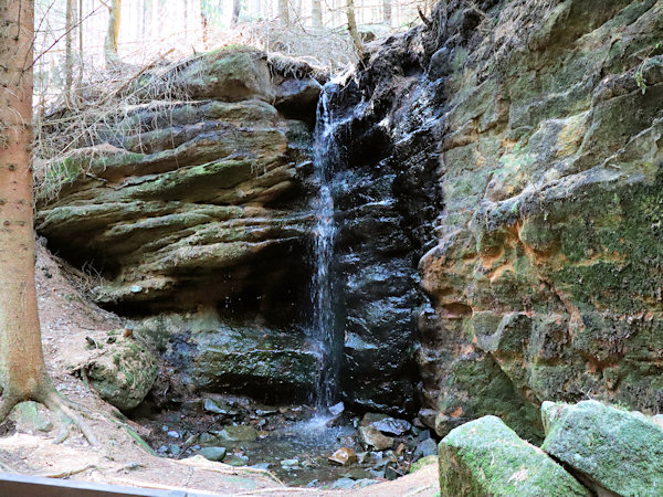 Velký Bělský waterfall near Kytlice.