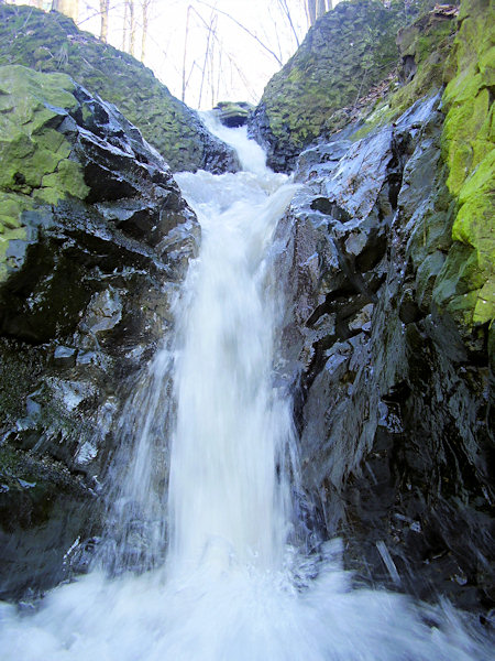 Waterfalls in Kamenický Šenov.