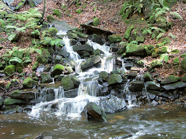 Waterfall Rousínovský vodopád.