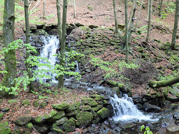 Waterfall Rousínovský vodopád.