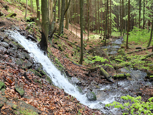 Waterfall Rousínovský vodopád.