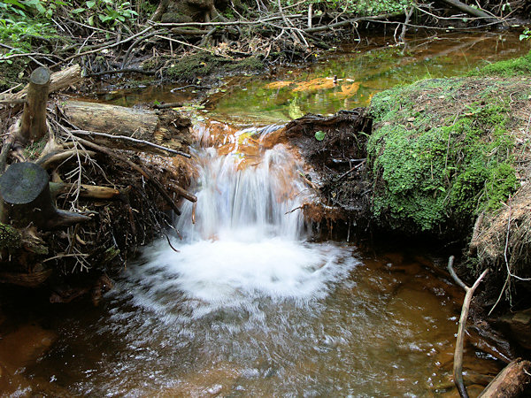 Small cascade bei Sirný pramen.