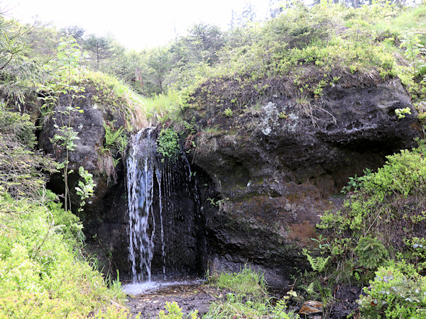 Waterfall under Široký kopec.