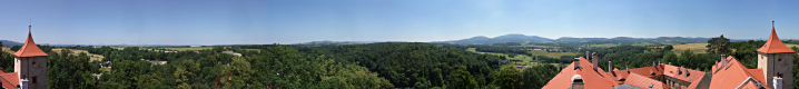 Panoramic View from the Grabštejn.