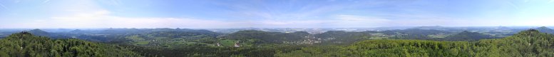 Panoramic View from the Hvozd / Hochwald.