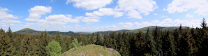 Aussicht vom Jelení kámen (Hirschenstein) nach Norden. Aussicht vom Jelení kámen (Hirschenstein) nach Norden.
