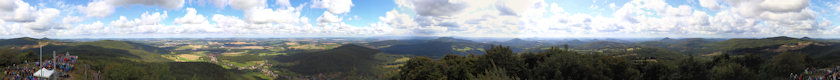 Panoramatický výhled z Luže.