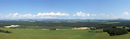 View from the Lysá skála near Provodín to the Lusatian Mountains.