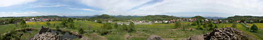 Panoramatický výhled z Panské skály.