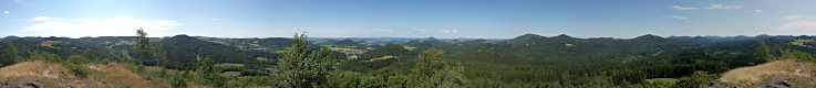 Panoramic View from the Střední vrch.