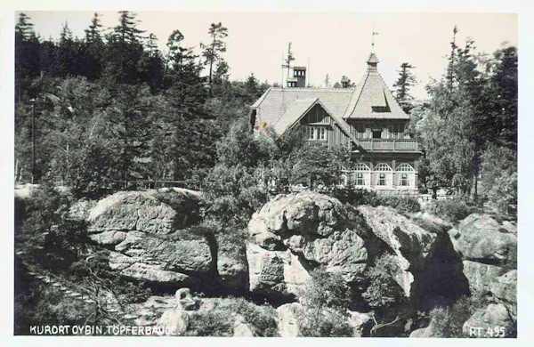 This picture postcard shows the Töpfer chalet the outlook of which up to the present days remained almost unchanged.