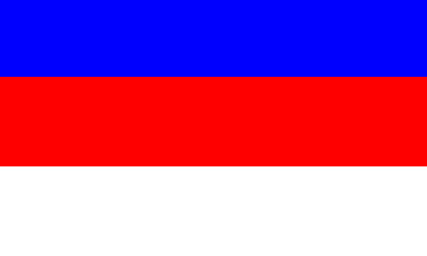 Lužickosrbská národní vlajka.