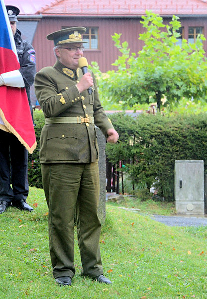 Br. Jaroslav Beneš při úvodním proslovu.