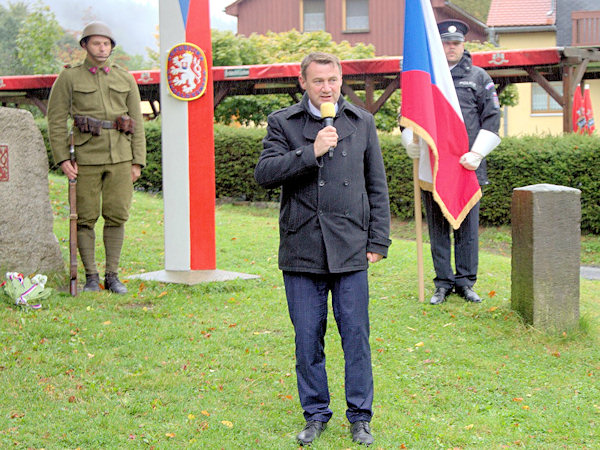 Hejtman Libereckého kraje Mgr. Martin Půta při krátké zdravici.