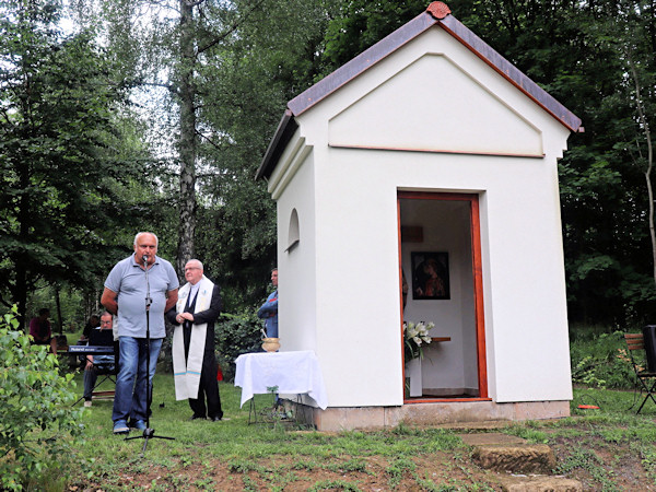 O stavbě kaple referoval ing. Petr Sidak.